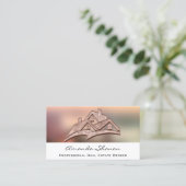 Carte De Visite Agent immobilier professionnel Broker Home Rose 3D (Debout devant)