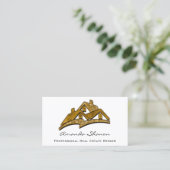 Carte De Visite Agent immobilier professionnel Broker Maison Or (Debout devant)