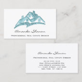 Carte De Visite Agent immobilier professionnel Broker personnalisé (Devant / Derrière)