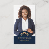 Carte De Visite Agent immobilier professionnel de plage Réaltor QR (Devant)