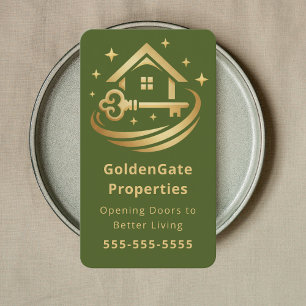 Carte De Visite Agent Immobilier Professionnel Élégant Immobilier