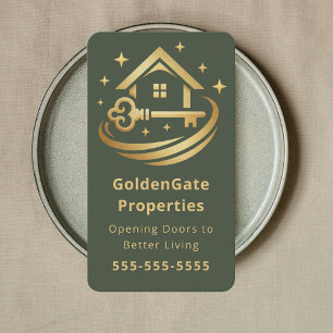 Carte De Visite Agent Immobilier Professionnel Élégant Immobilier