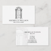 Carte De Visite Agent immobilier professionnel Elegant Realtor (Devant / Derrière)