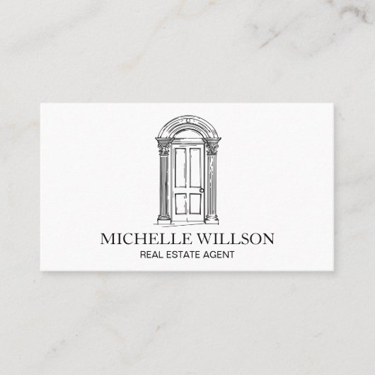 Carte De Visite Agent immobilier professionnel Elegant Realtor (Devant)