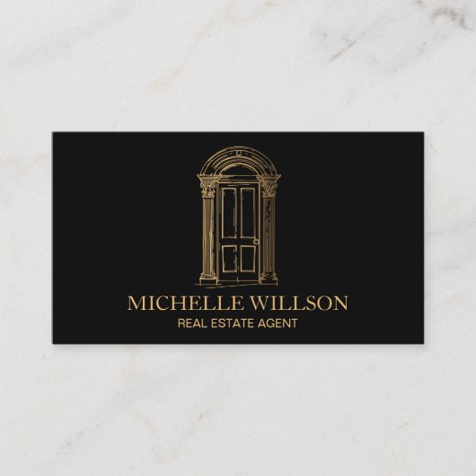 Carte De Visite Agent immobilier professionnel Elegant Realtor (Devant)