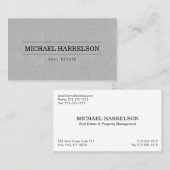 Carte De Visite Agent immobilier professionnel Gris Linge de maiso (Devant / Derrière)