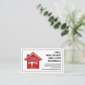 Carte De Visite Agent immobilier professionnel moderne (Debout devant)