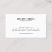 Carte De Visite Agent immobilier professionnel Monogramme Vert imm (Dos)
