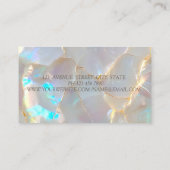 Carte De Visite Agent immobilier professionnel Opal Stone (Dos)