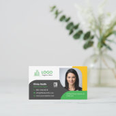 Carte De Visite Agent immobilier professionnel Personnalisable Mod (Debout devant)