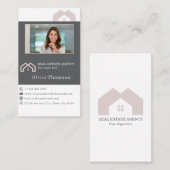 Carte De Visite Agent immobilier professionnel photo (Devant / Derrière)