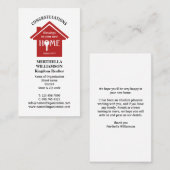 Carte De Visite Agent immobilier professionnel Realtor (Devant / Derrière)