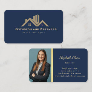 Carte De Visite Agent immobilier professionnel Realtor moderne