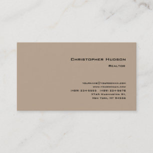 Carte De Visite Agent immobilier professionnel simple pastel 
