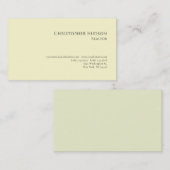 Carte De Visite Agent immobilier professionnel simple pastel (Devant / Derrière)
