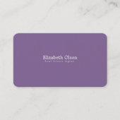 Carte De Visite Agent immobilier professionnel unique simple (Devant)