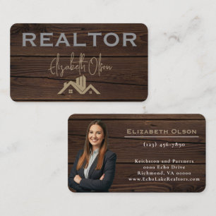 Carte De Visite Agent immobilier promotionnel Realtor moderne