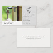 Carte De Visite Agent immobilier | Propriétés | Ouverture (Devant / Derrière)