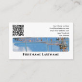 Carte De Visite Agent immobilier QR-Code bâtiments de bureau moder (Dos)