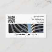 Carte De Visite Agent immobilier QR-Code bâtiments de bureau moder (Dos)