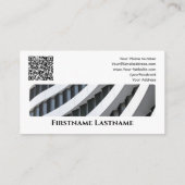 Carte De Visite Agent immobilier QR-Code bâtiments de bureau moder (Dos)