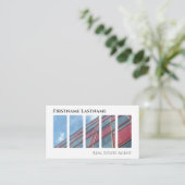 Carte De Visite Agent immobilier QR-Code bâtiments de bureau moder (Debout devant)