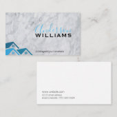 Carte De Visite Agent immobilier | Réalisateur de signatures (Devant / Derrière)