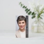 Carte De Visite Agent immobilier Realtor Ajouter un code QR de pho (Debout devant)