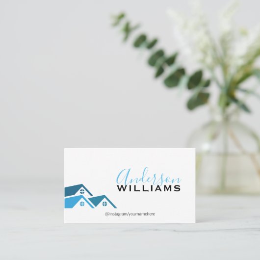 Carte De Visite Agent immobilier | Script exécutif (Debout devant)