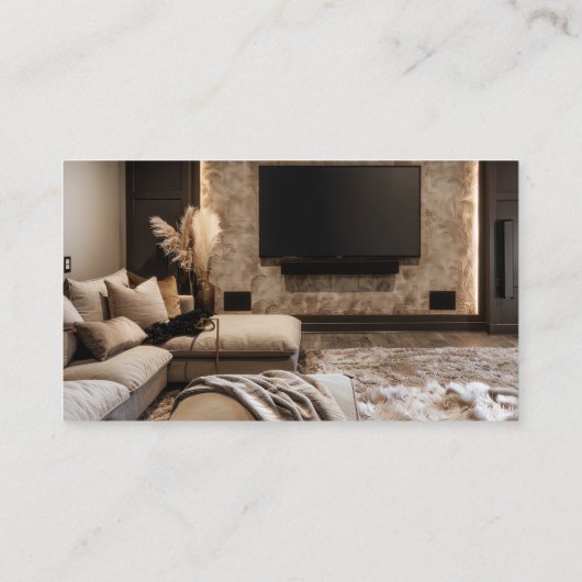 Carte De Visite Agent immobilier Tan (Dos)