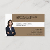 Carte De Visite Agent immobilier Tan (Devant)