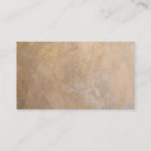 Carte De Visite Agent Immobilier Texture Beige Or (Dos)