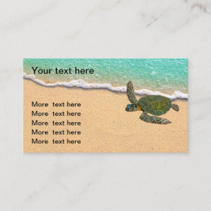 Carte De Visite Agent immobilier thème nature côtière plage