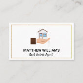 Carte De Visite Agent immobilier | Touches de la maison de retenue (Devant)