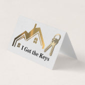 Carte De Visite Agent immobilier | Touches | Gold Home (Devant)