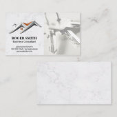 Carte De Visite Agent immobilier | Touches | Maisons (Devant / Derrière)