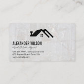 Carte De Visite Agent immobilier | Touches | Marbre (Dos)