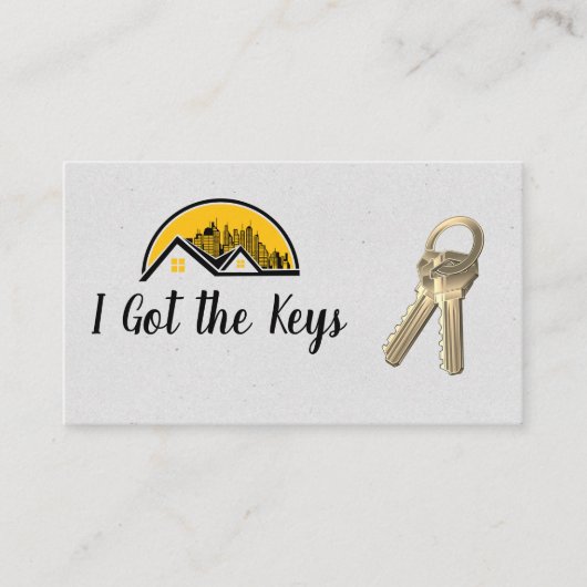 Carte De Visite Agent immobilier / Touches / Toit et paysage (Devant)