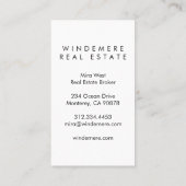 Carte De Visite Agent immobilier unique Broker Jardin Fontaine (Dos)