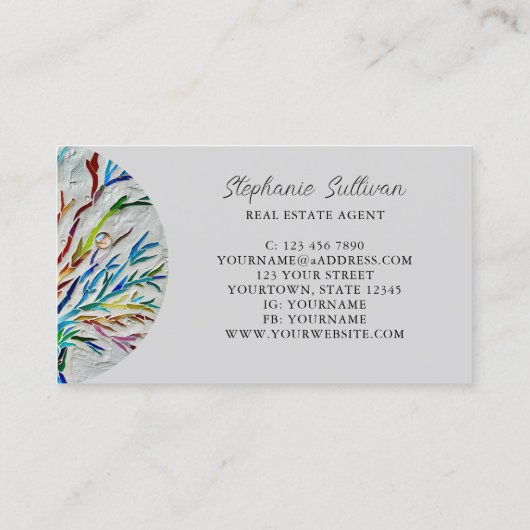 Carte De Visite Agent immobilier unique moderne (Dos)