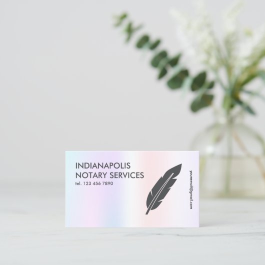 Carte De Visite Agent notaire (Debout devant)