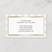 Carte De Visite Agent professionnel courtois de luxe immobilier (Dos)