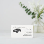 Carte De Visite Agent professionnel d'assurance automobile (Debout devant)