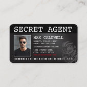 CARTE DE VISITE AGENT SECRET (Devant)