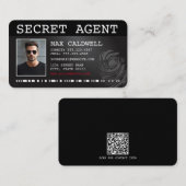 CARTE DE VISITE AGENT SECRET (Devant / Derrière)