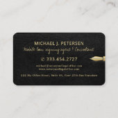 Carte De Visite Agent signataire de prêt notaire mobile notaire pu (Dos)