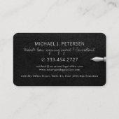 Carte De Visite Agent signataire de prêt notaire mobile notaire pu (Dos)