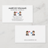 Carte De Visite Agents clients (Devant / Derrière)