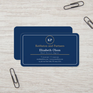 Carte De Visite Agents immobiliers professionnels Realtor modernes