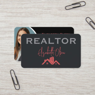 Carte De Visite Agents immobiliers professionnels Realtor modernes